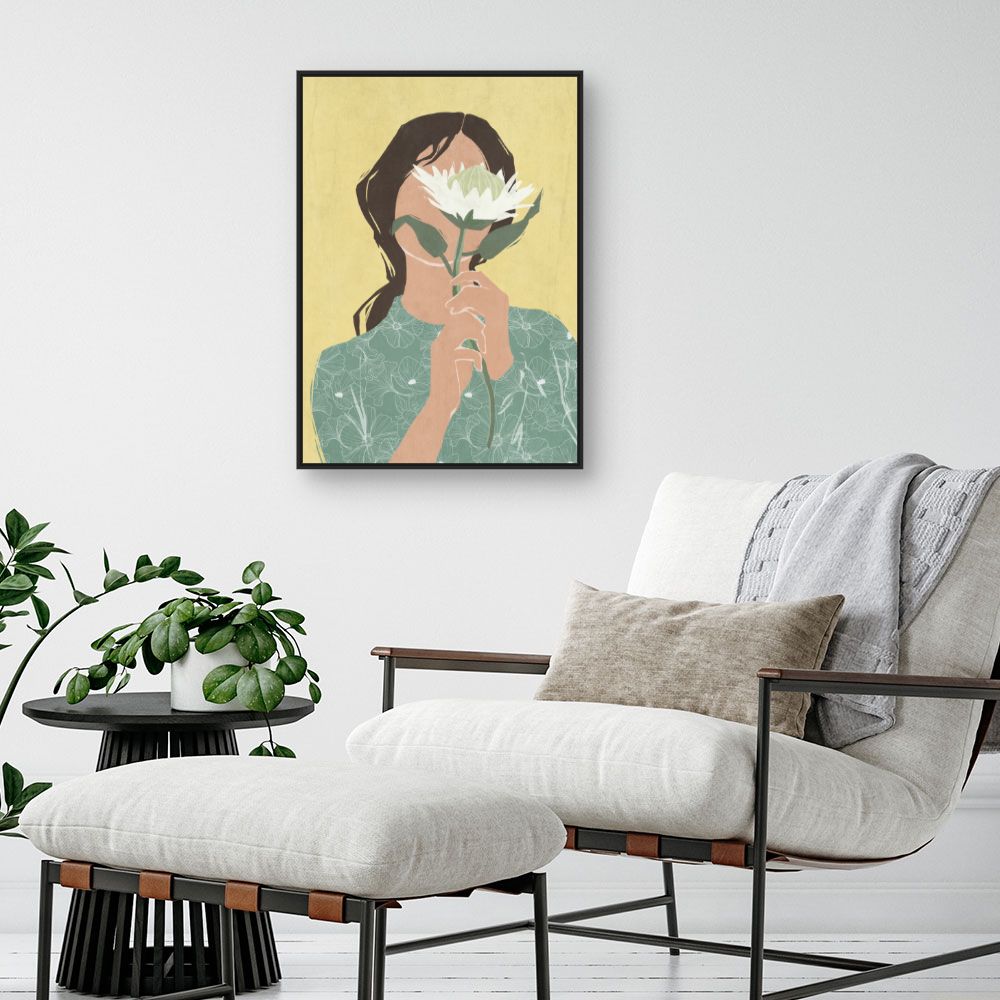 Tableau Femme fleur mystère