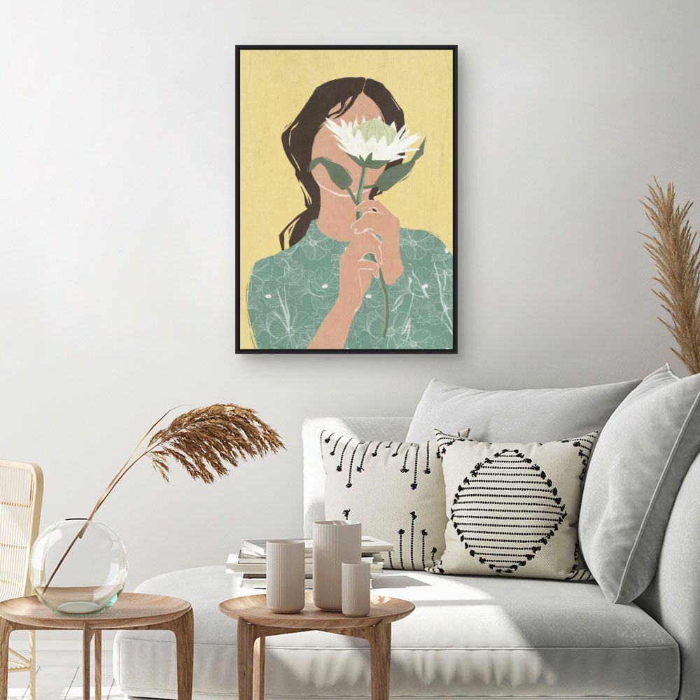 Tableau Femme fleur mystère