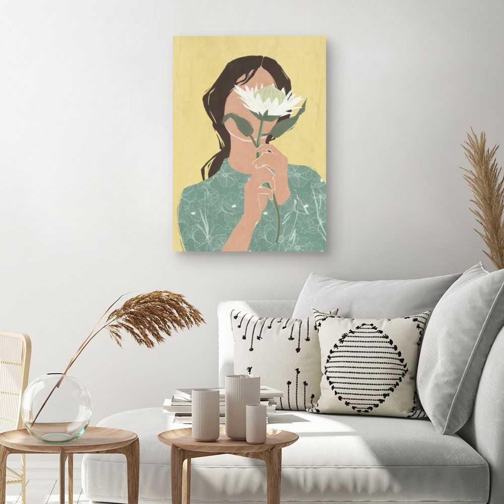 Tableau Femme fleur mystère