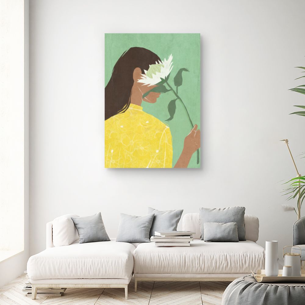 Tableau Femme au tournesol