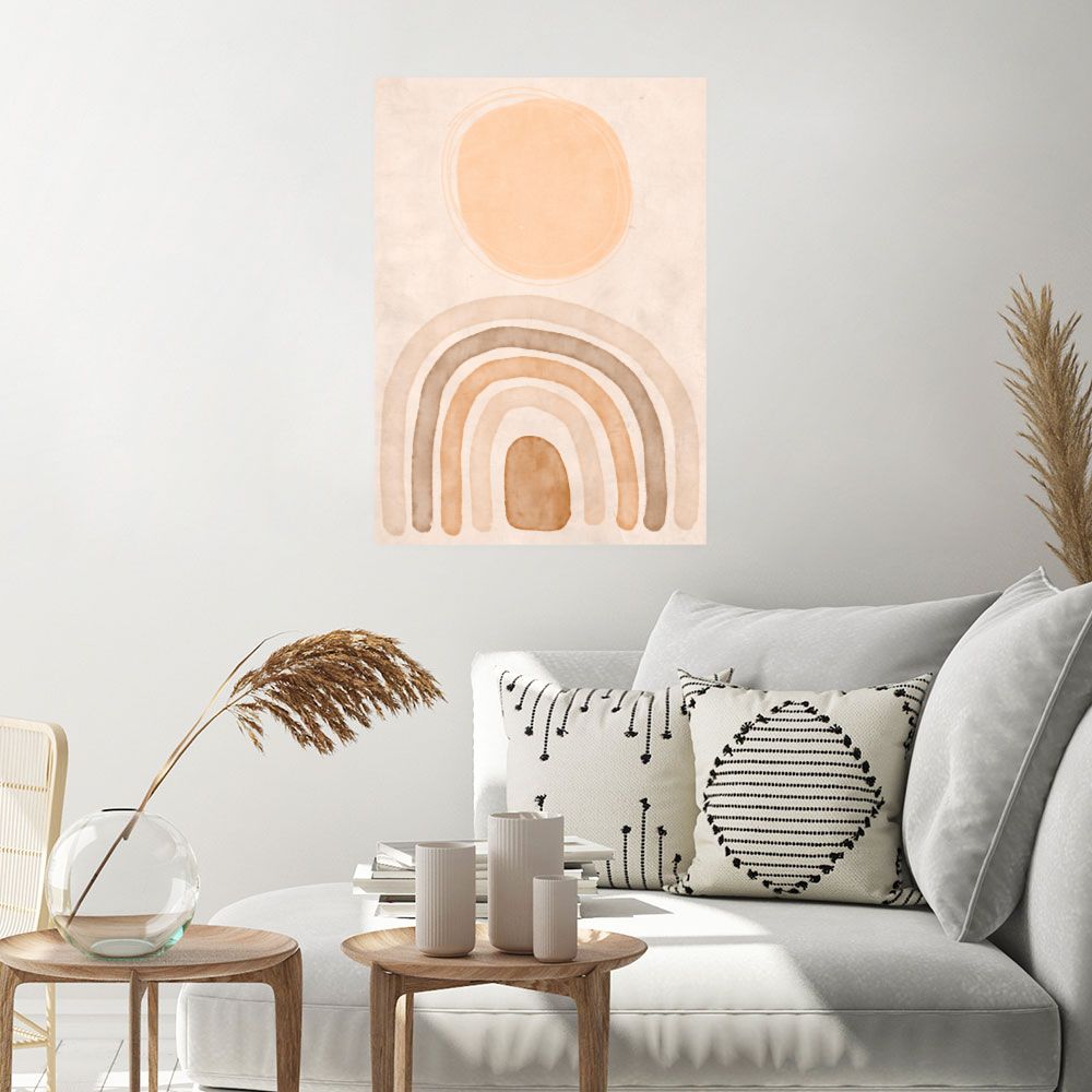 Affiche Arc pastel doux