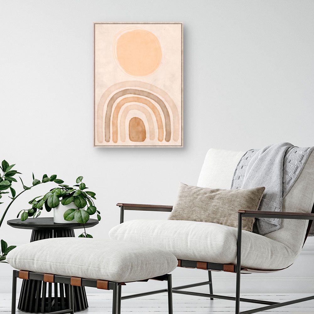 Tableau Courbes abstraites douces