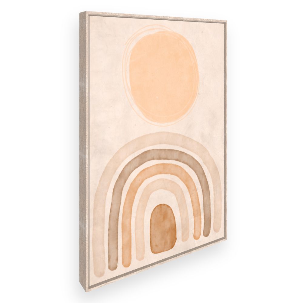 Toile Courbes abstraites douces