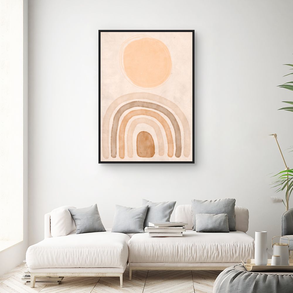 Tableau Courbes abstraites douces