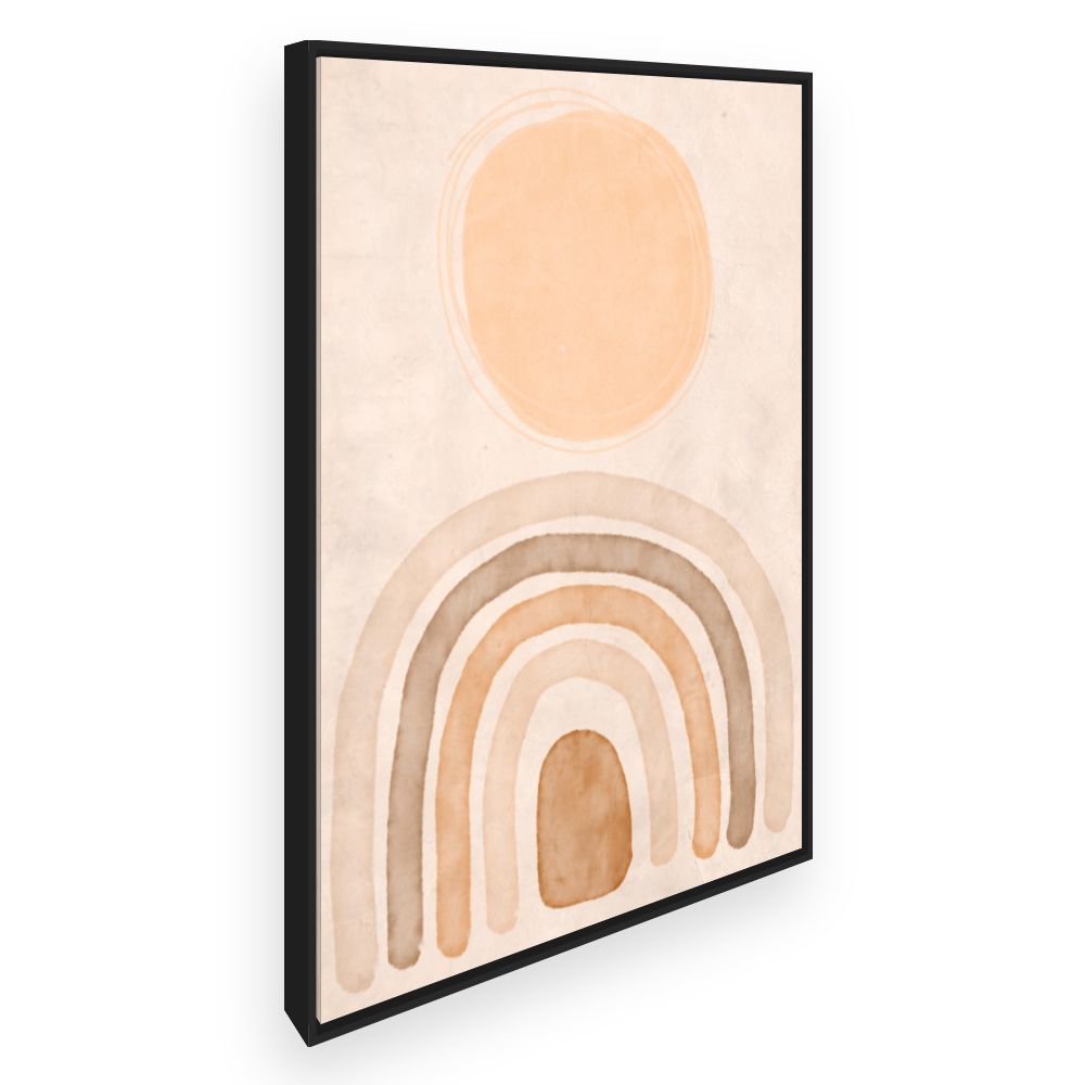 Toile Courbes abstraites douces