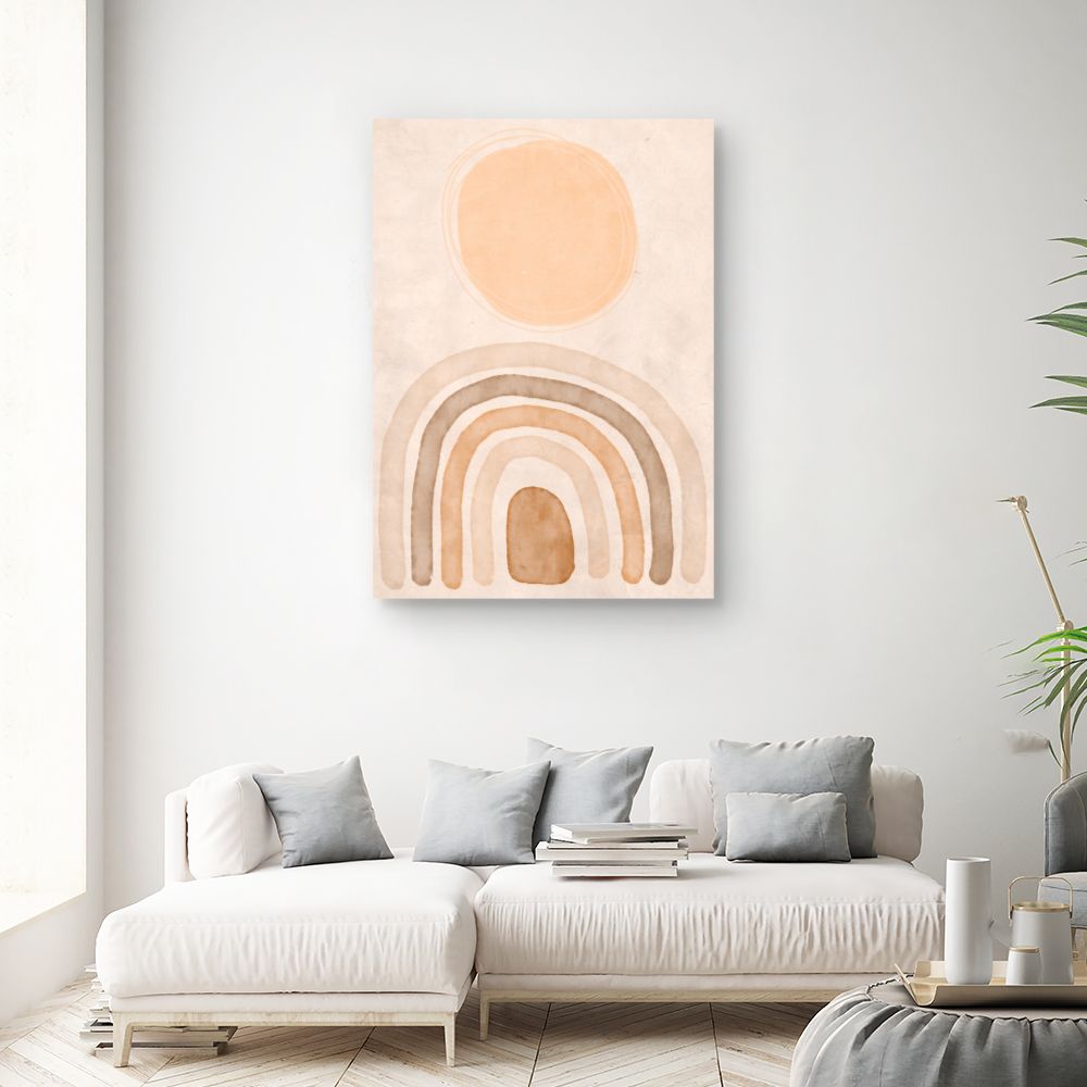 Tableau Courbes abstraites douces