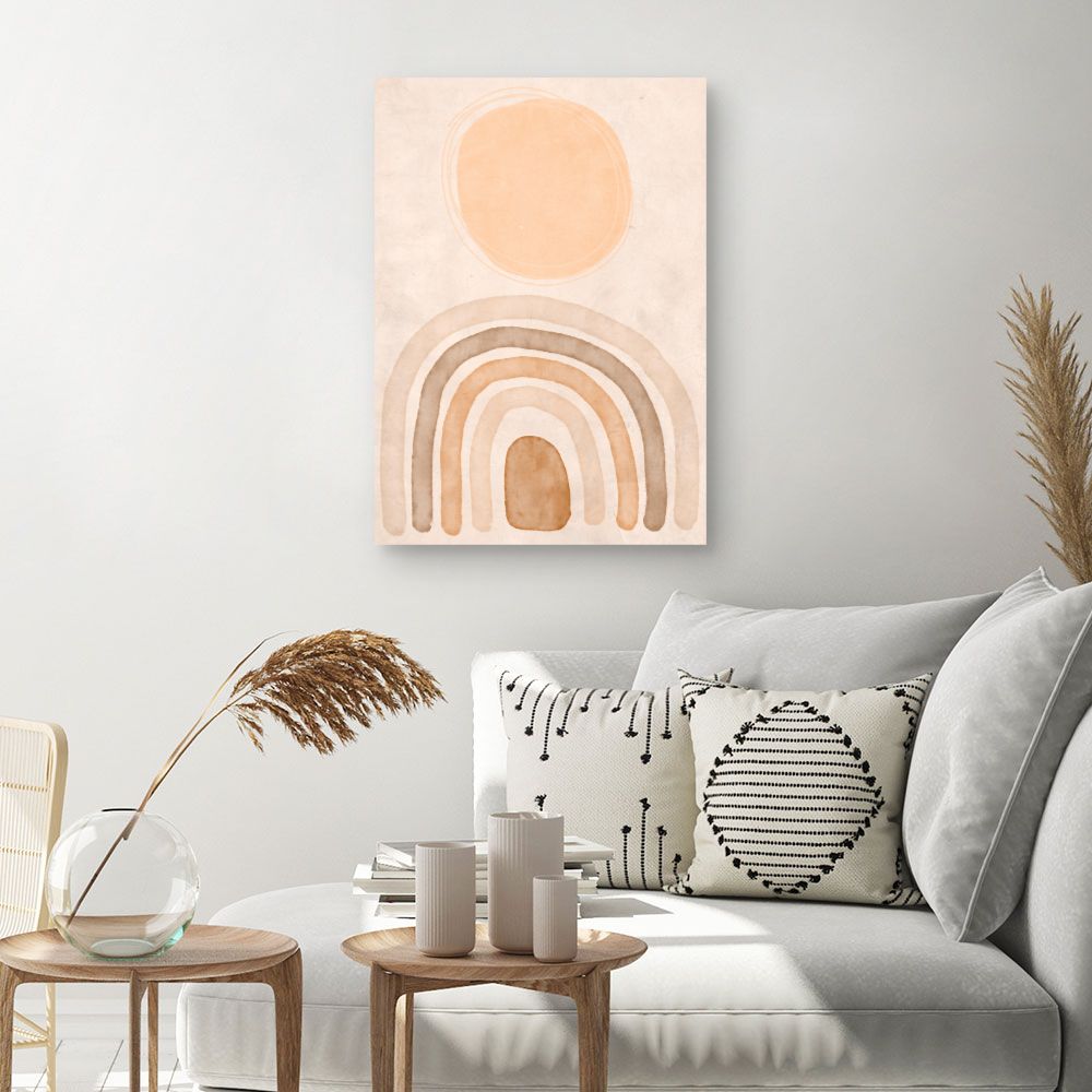 Tableau Courbes abstraites douces