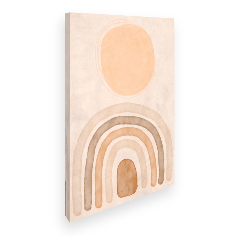 Toile Courbes abstraites douces