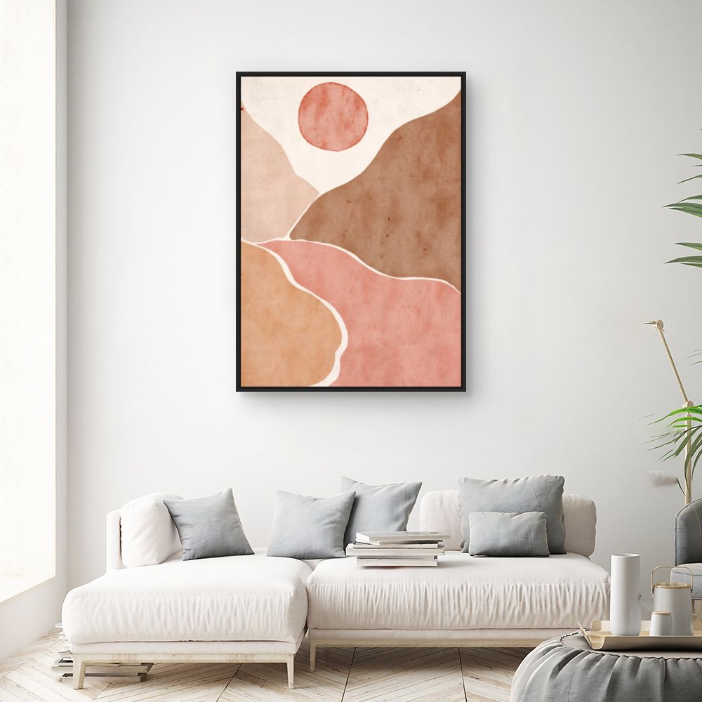 Tableau Abstrait désertique