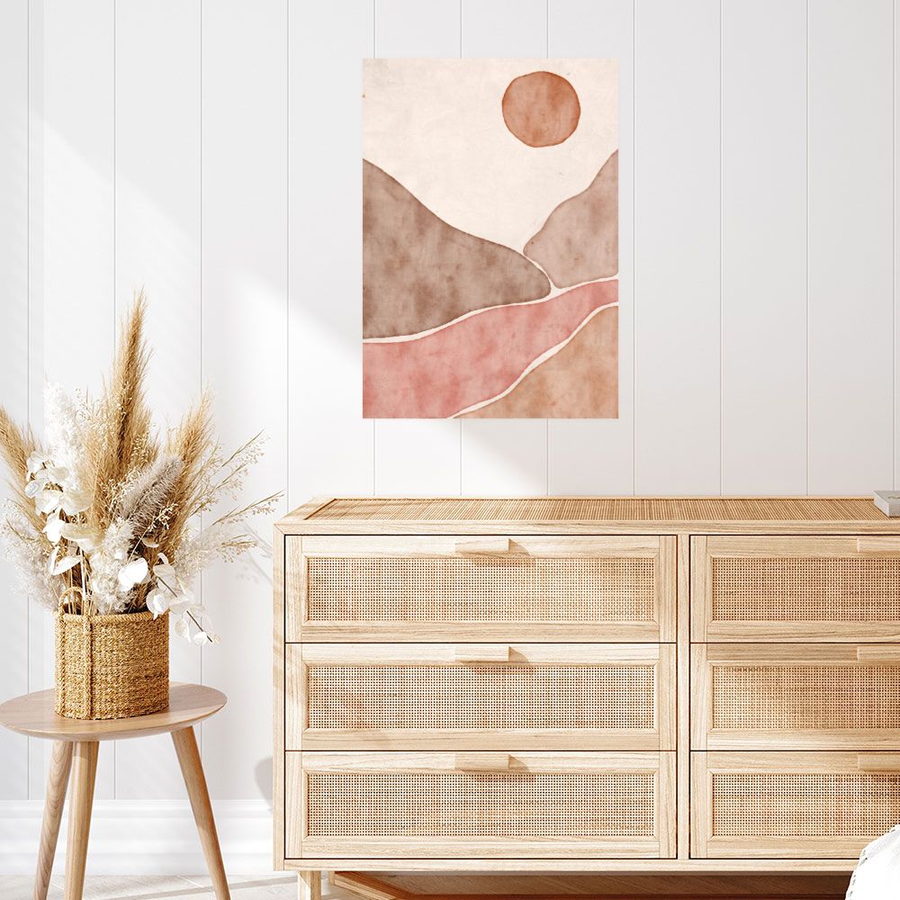 Affiche Paysage abstrait doux