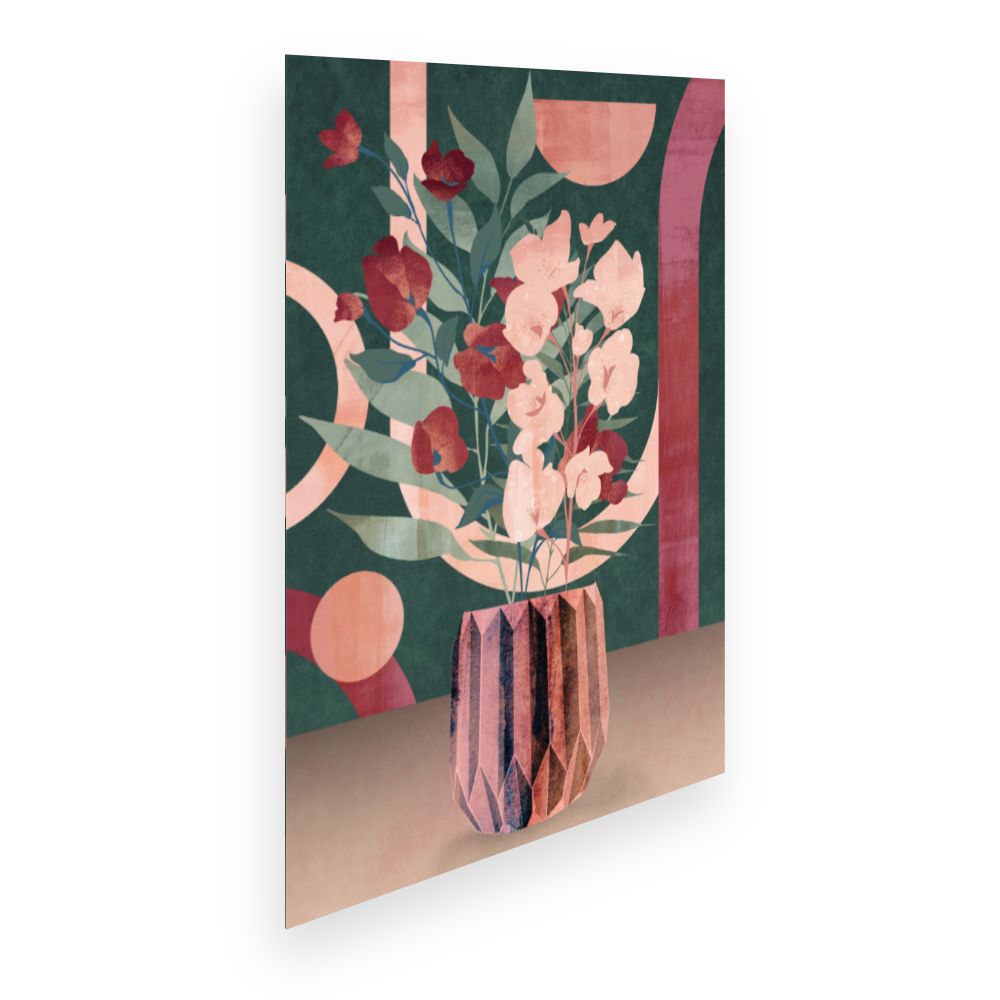 Affiche Bouquet géométrique