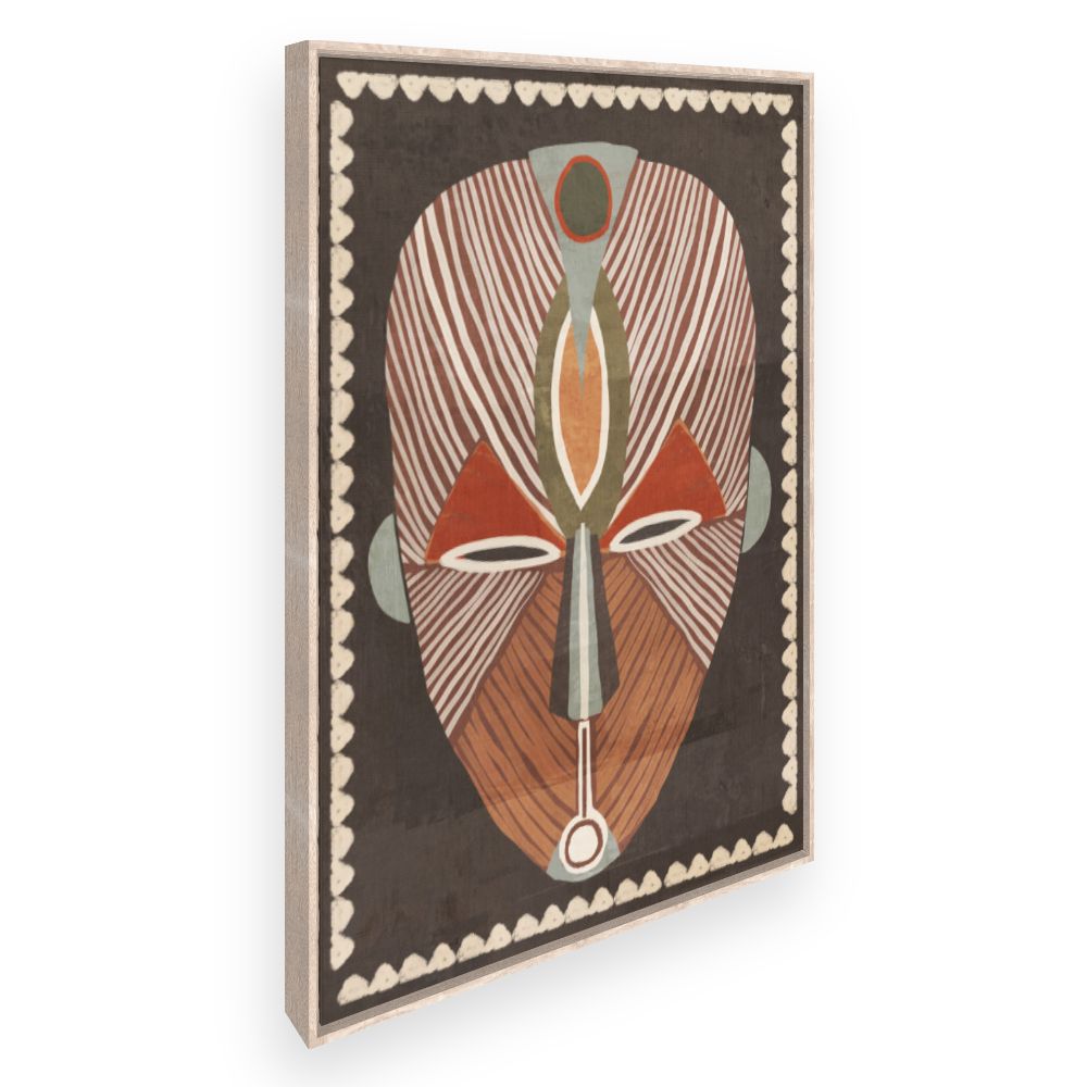Toile Masque tribal coloré