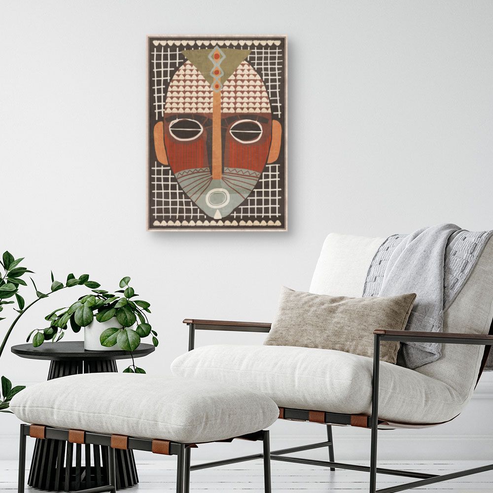 Tableau Masque tribal coloré