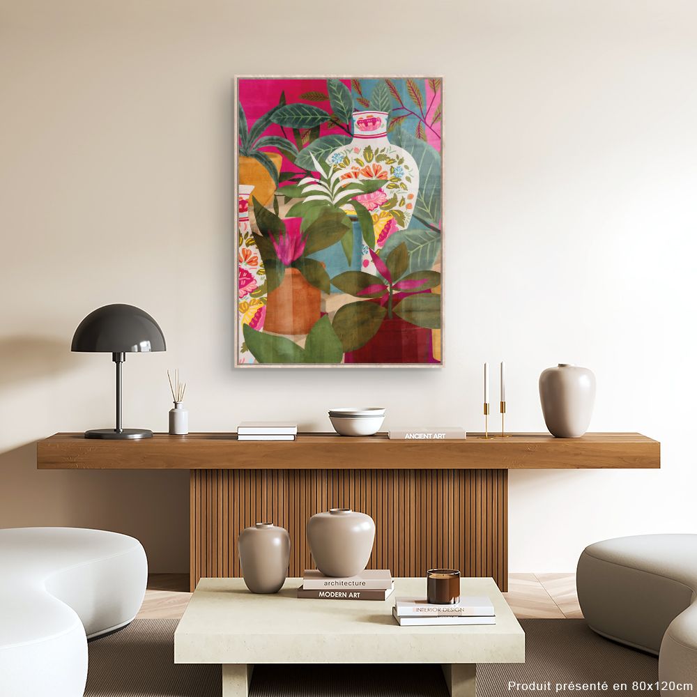 Tableau Nature florale vibrante
