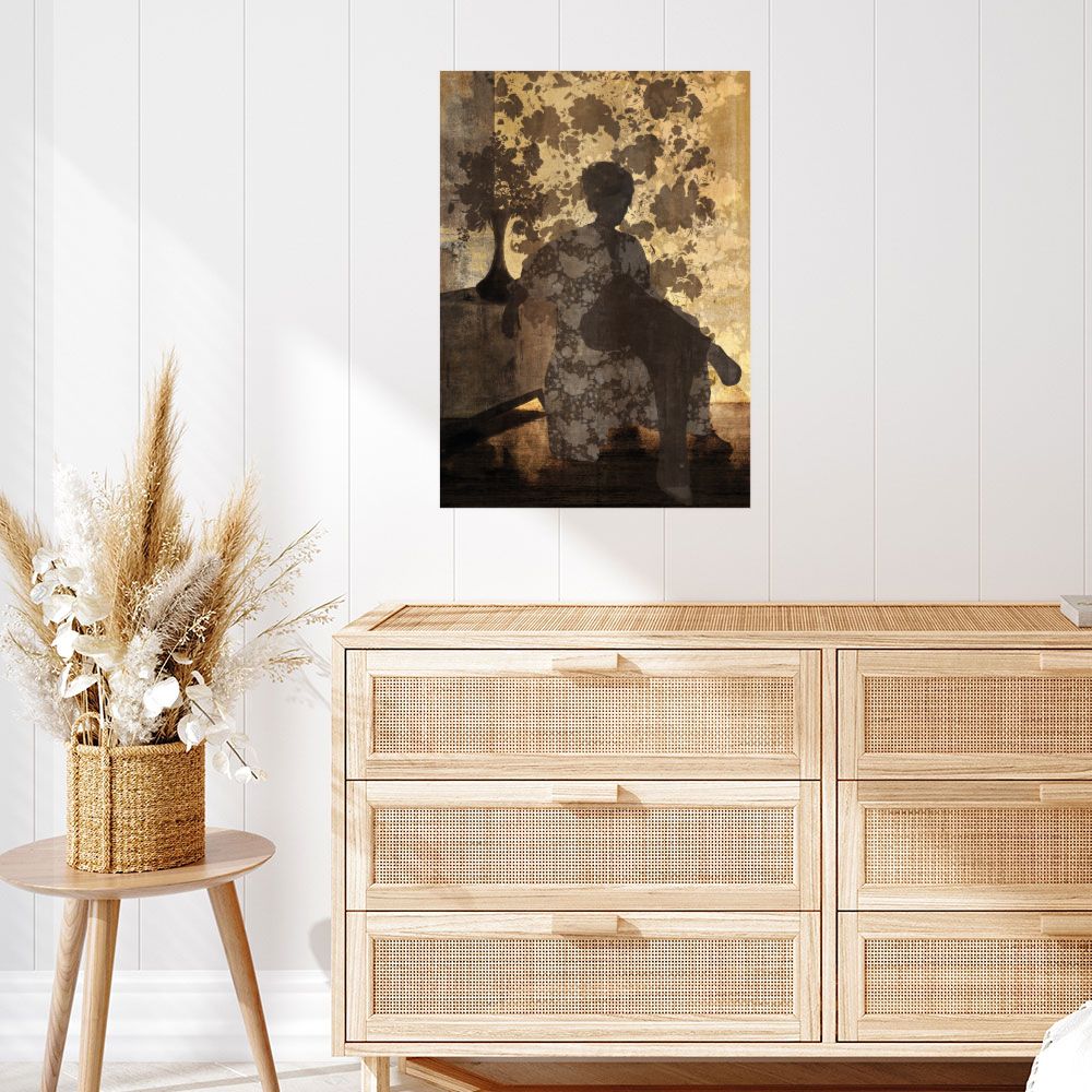 Affiche Silhouette florale élégante