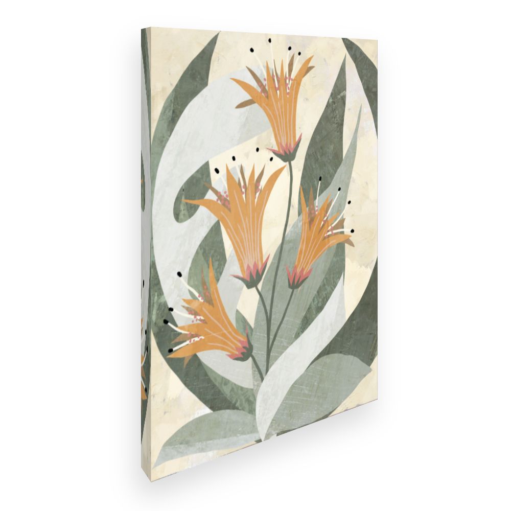 Toile Fleurs stylisées