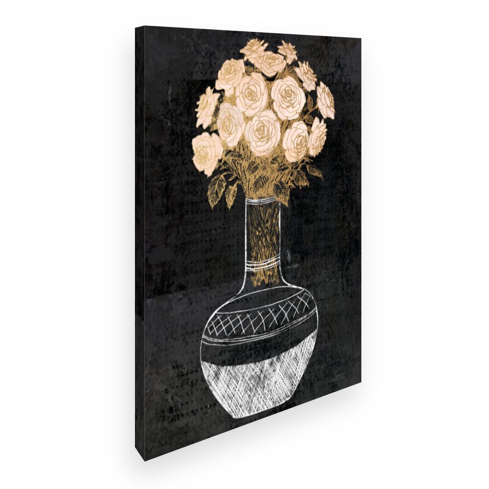 Toile Bouquet romantique