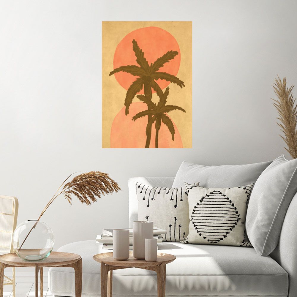 Affiche Palmiers ensoleillés