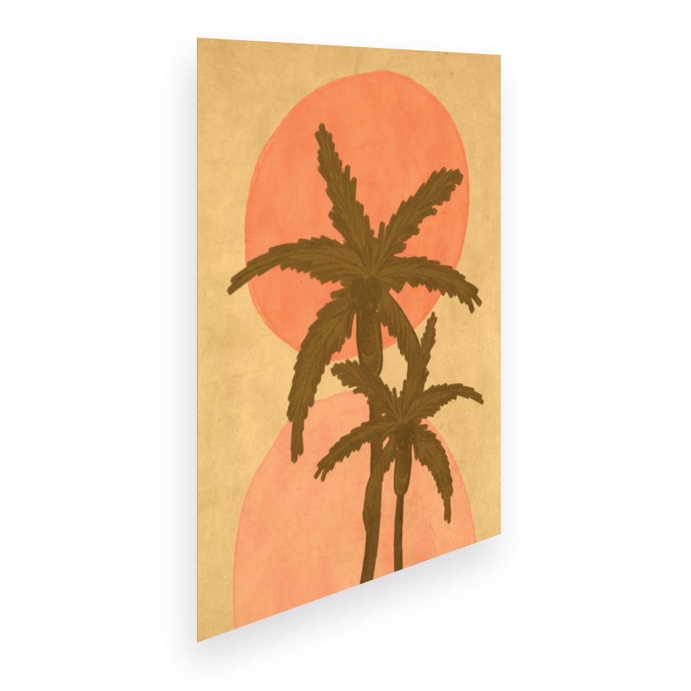 Affiche Palmiers ensoleillés
