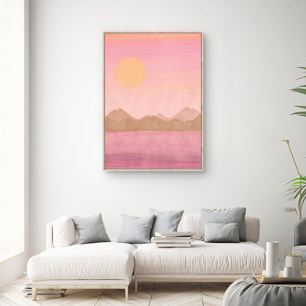 Tableau Paysage au coucher du soleil