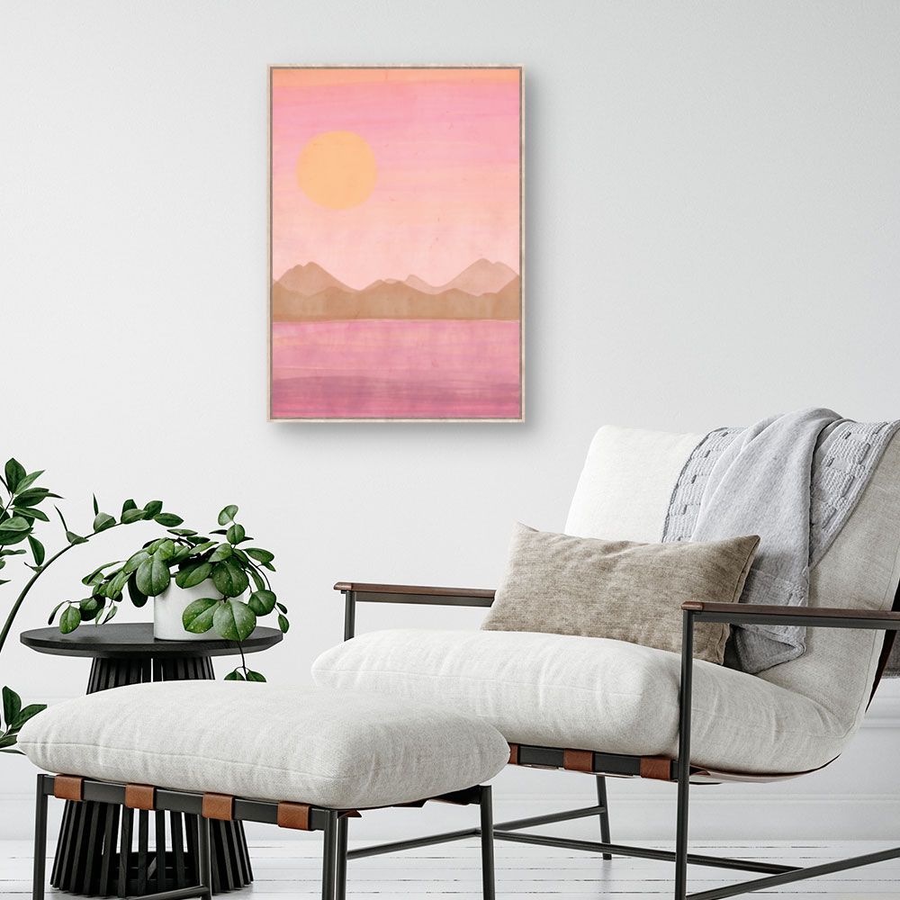 Tableau Paysage au coucher du soleil