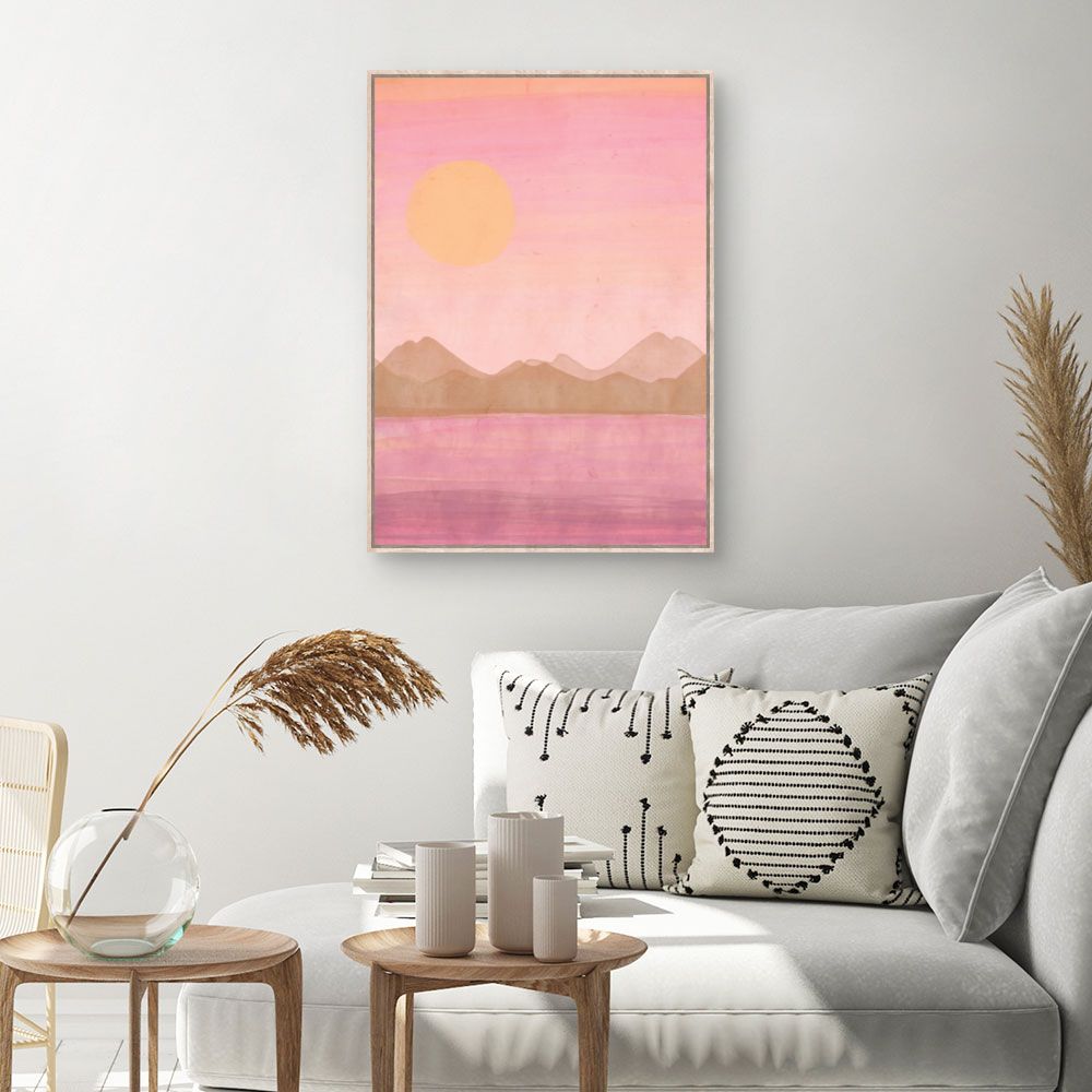 Tableau Paysage au coucher du soleil