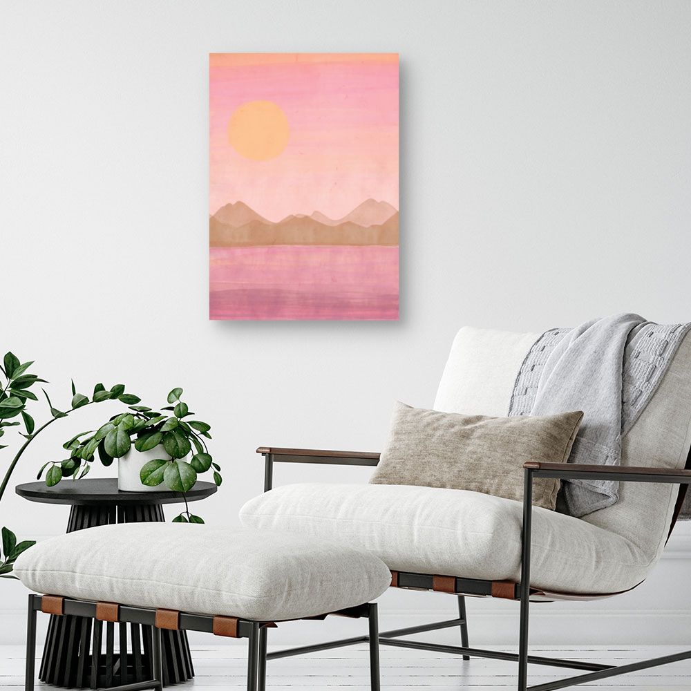 Tableau Paysage au coucher du soleil