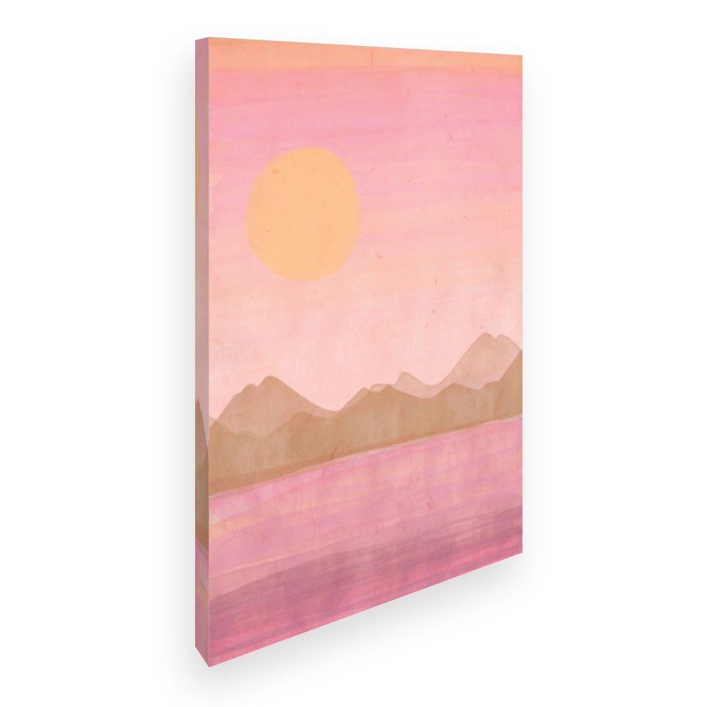 Toile Paysage au coucher du soleil