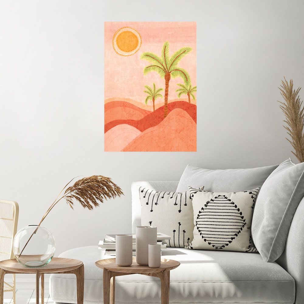 Affiche Palmiers ensoleillés