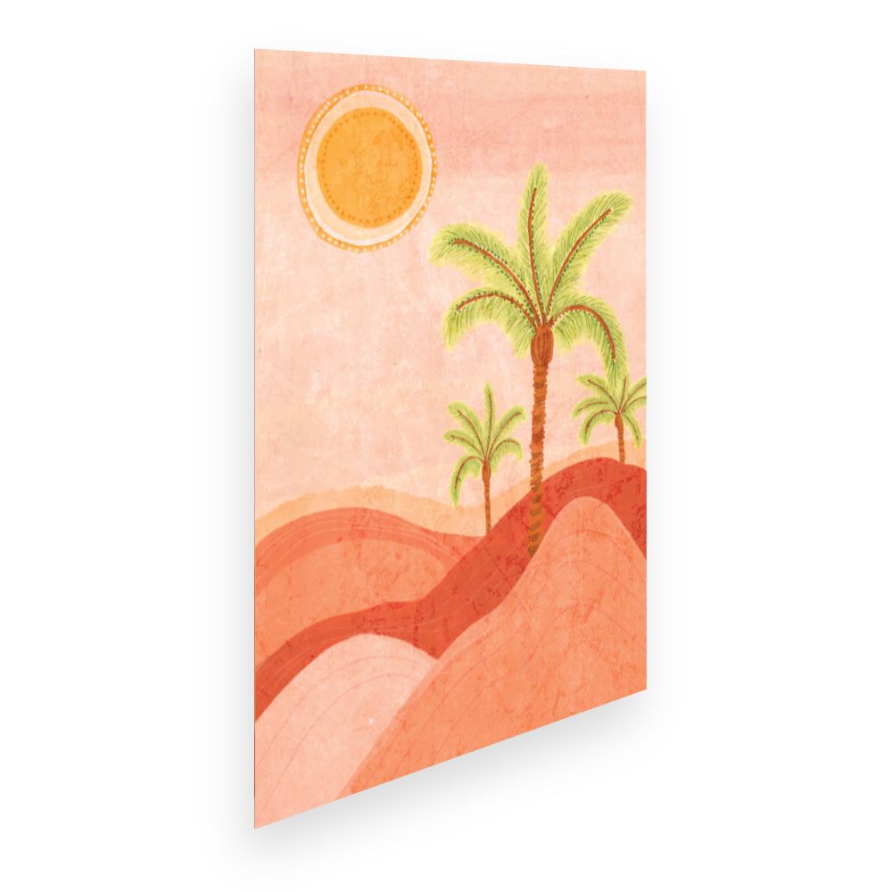 Affiche Palmiers ensoleillés