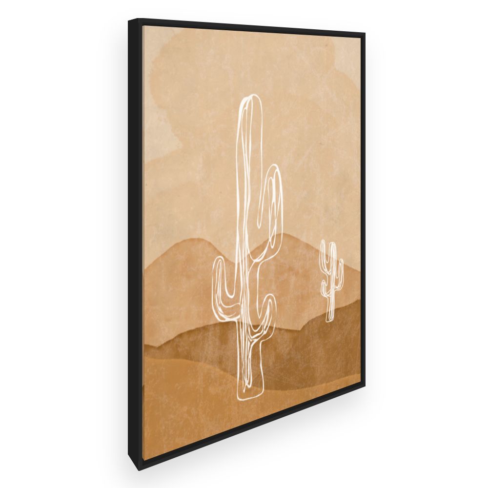 Toile Cactus minimaliste
