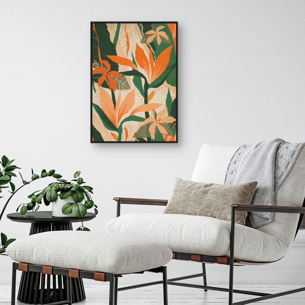 Tableau Fleurs tropicales vives
