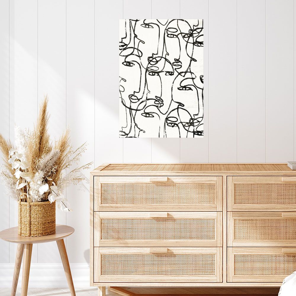 Affiche Visages abstraits