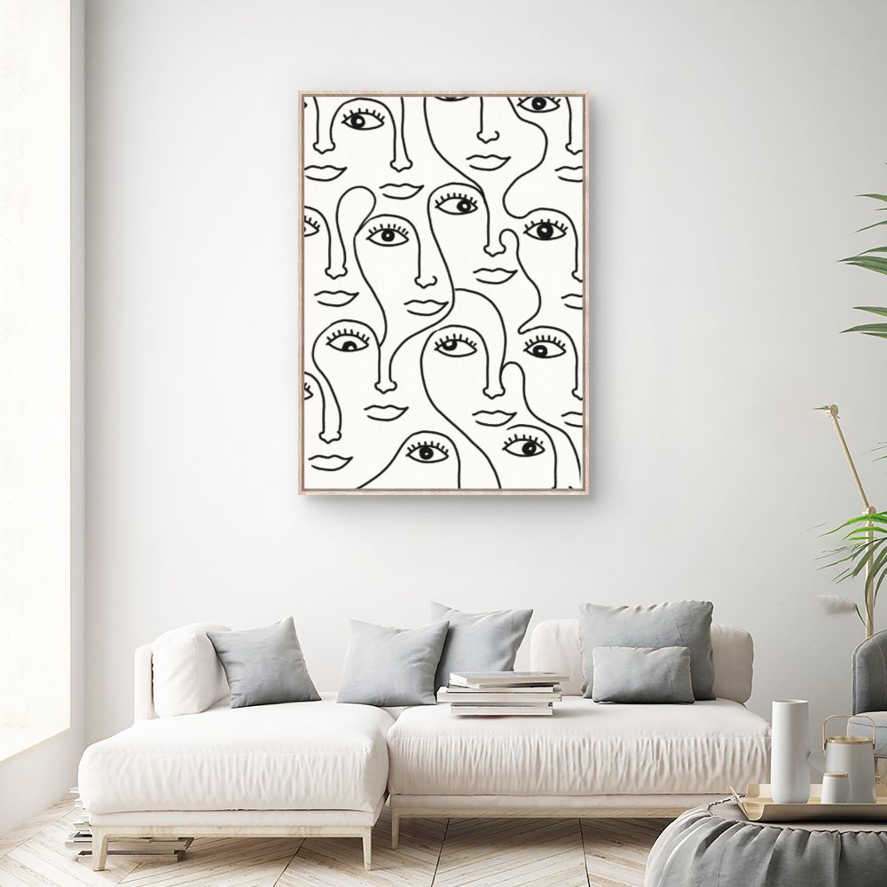 Tableau Visages abstraits