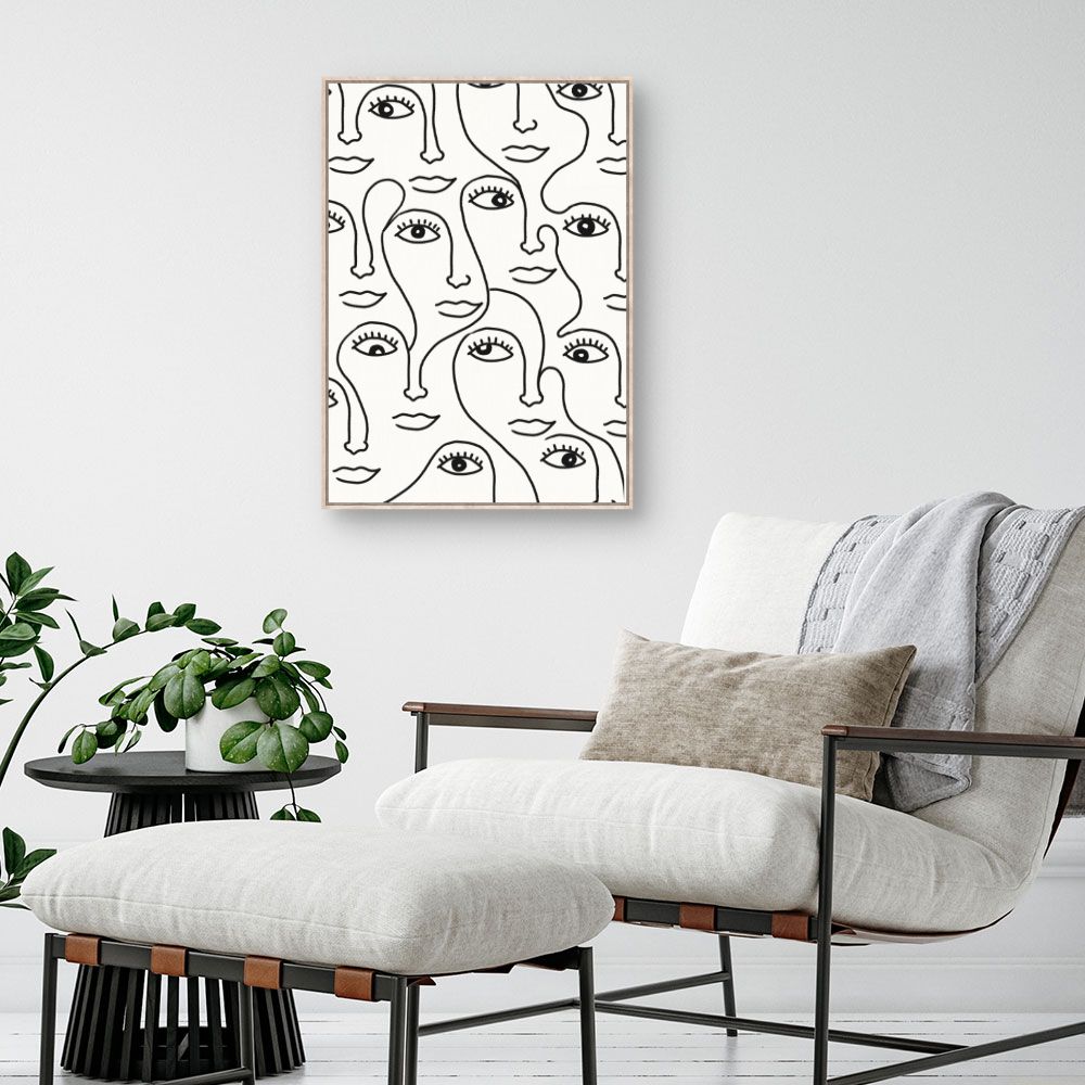 Tableau Visages abstraits