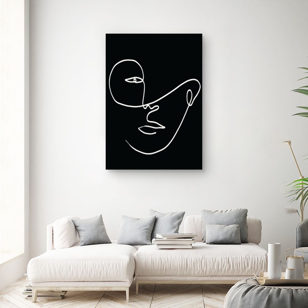 Tableau Visage au trait