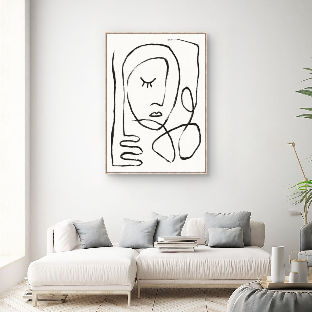 Tableau Portrait minimaliste