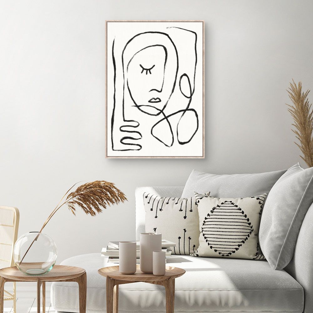 Tableau Portrait minimaliste