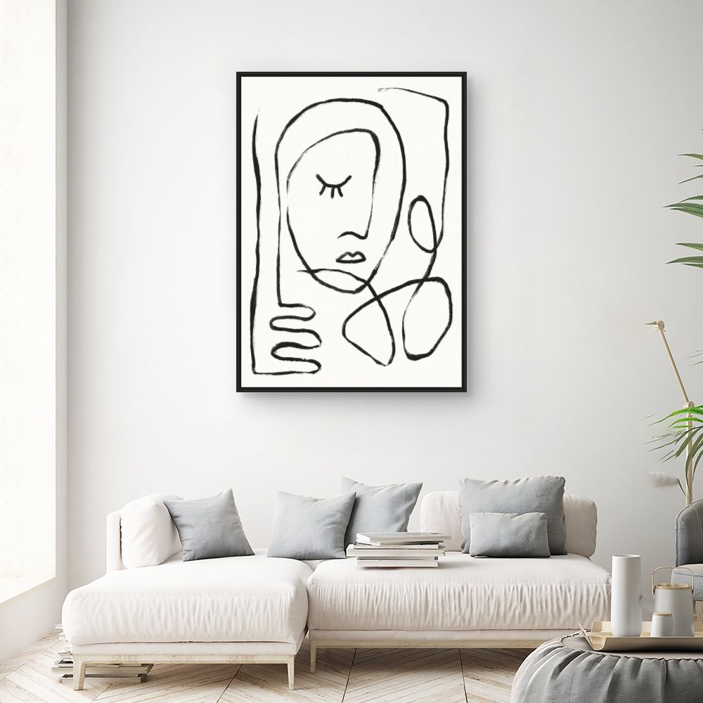 Tableau Portrait minimaliste