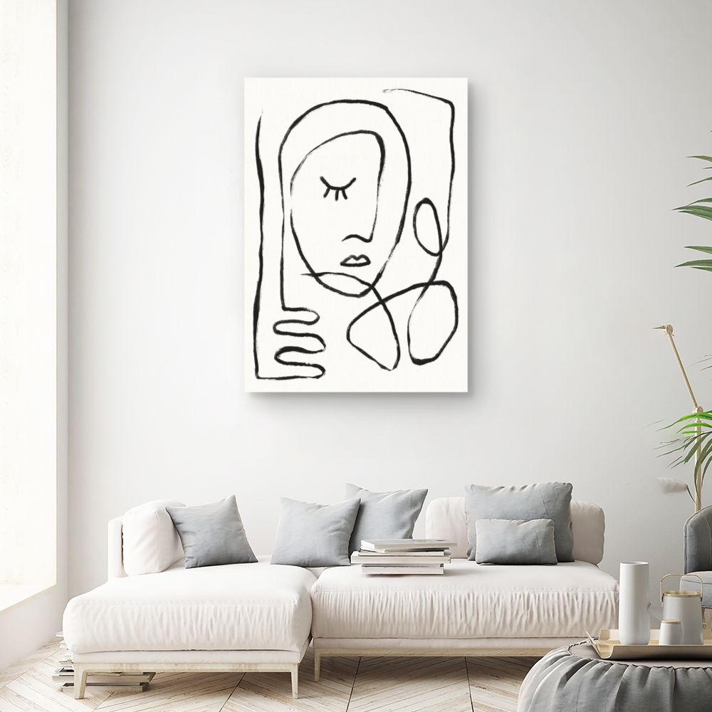 Tableau Portrait minimaliste