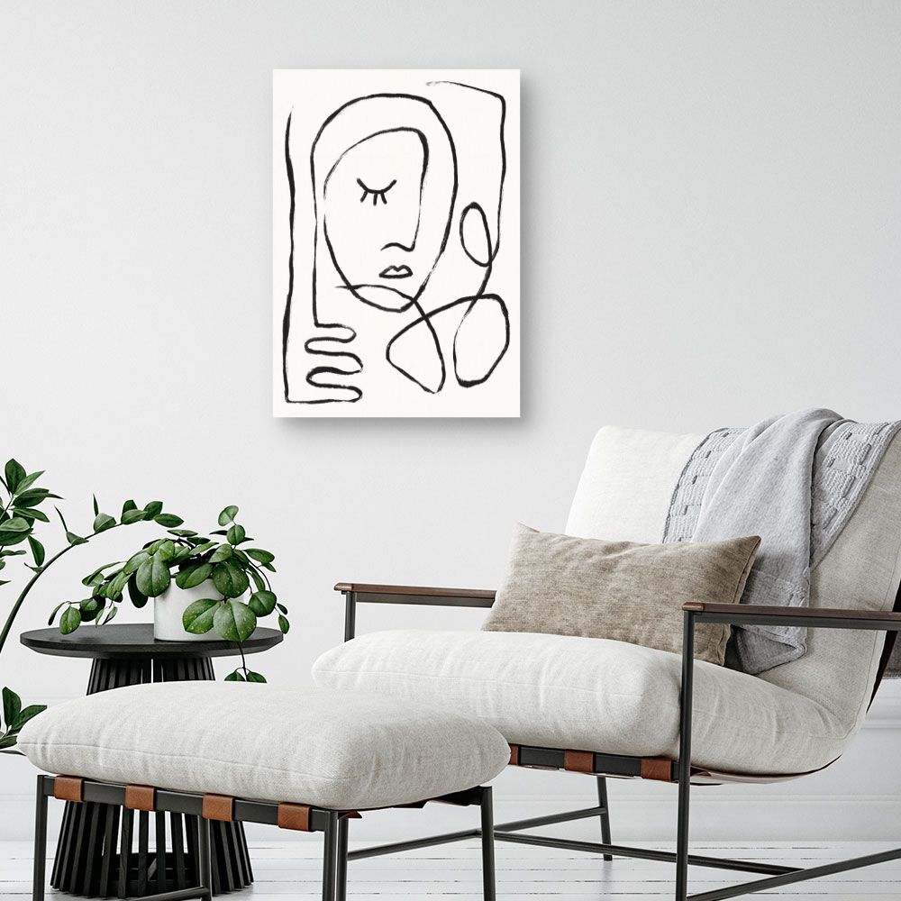 Tableau Portrait minimaliste