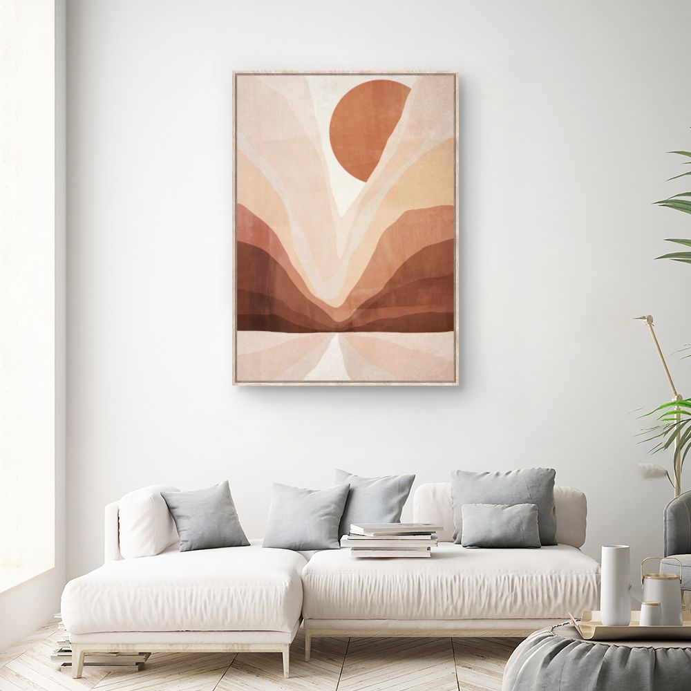 Tableau Paysage abstrait solaire