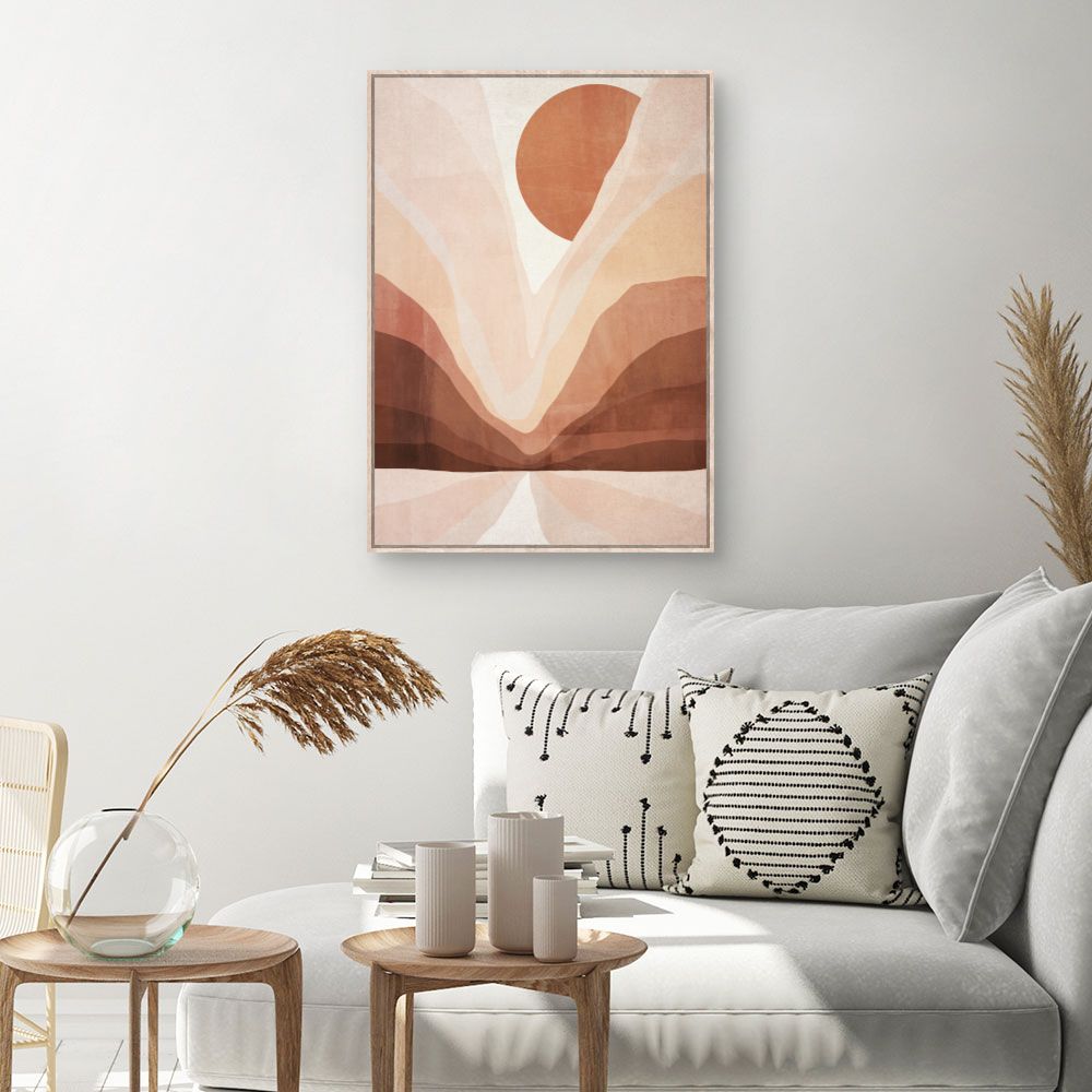 Tableau Paysage abstrait solaire