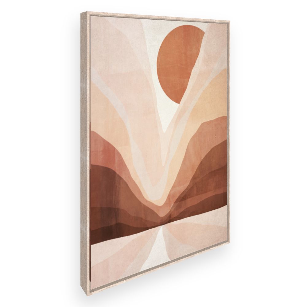 Toile Paysage abstrait solaire