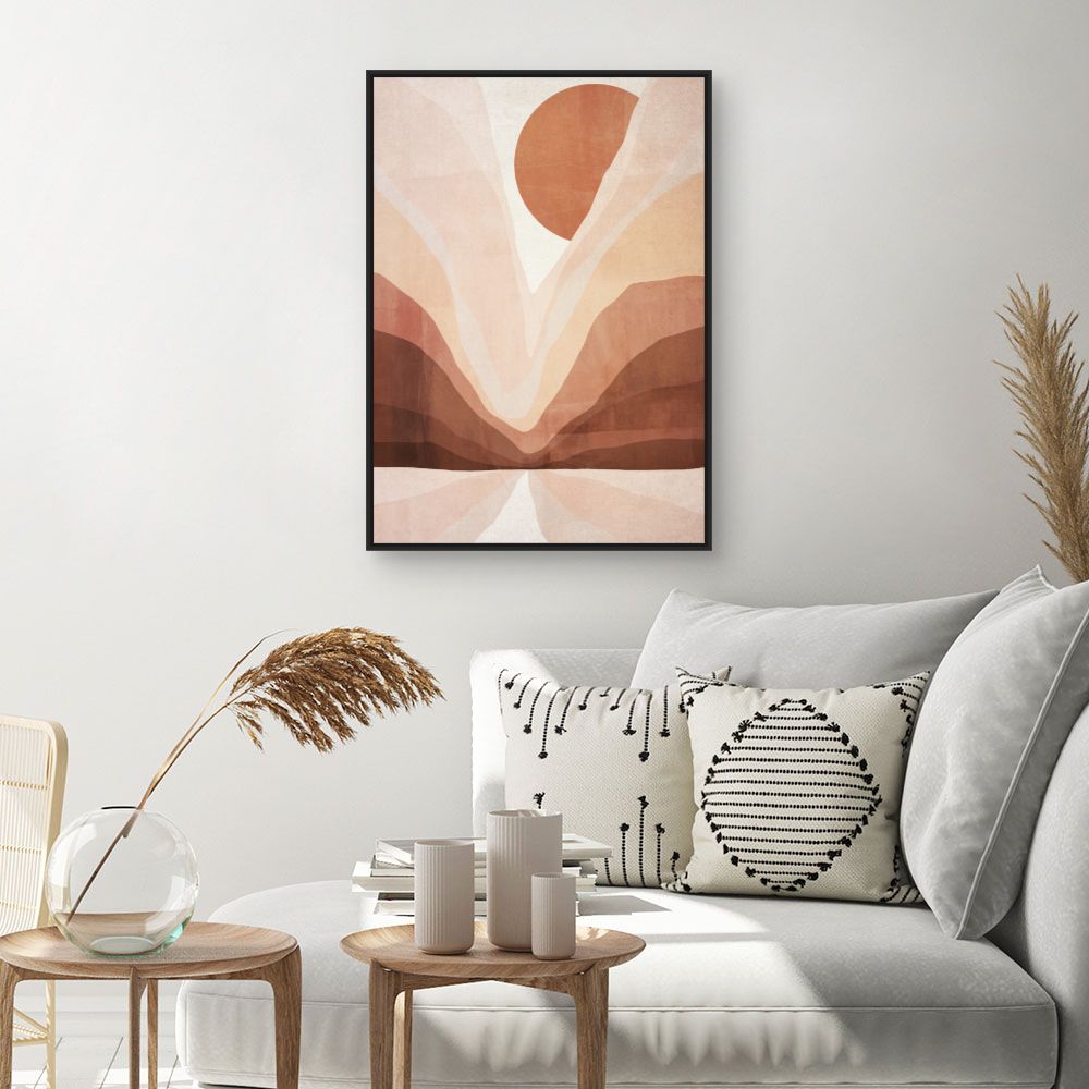 Tableau Paysage abstrait solaire