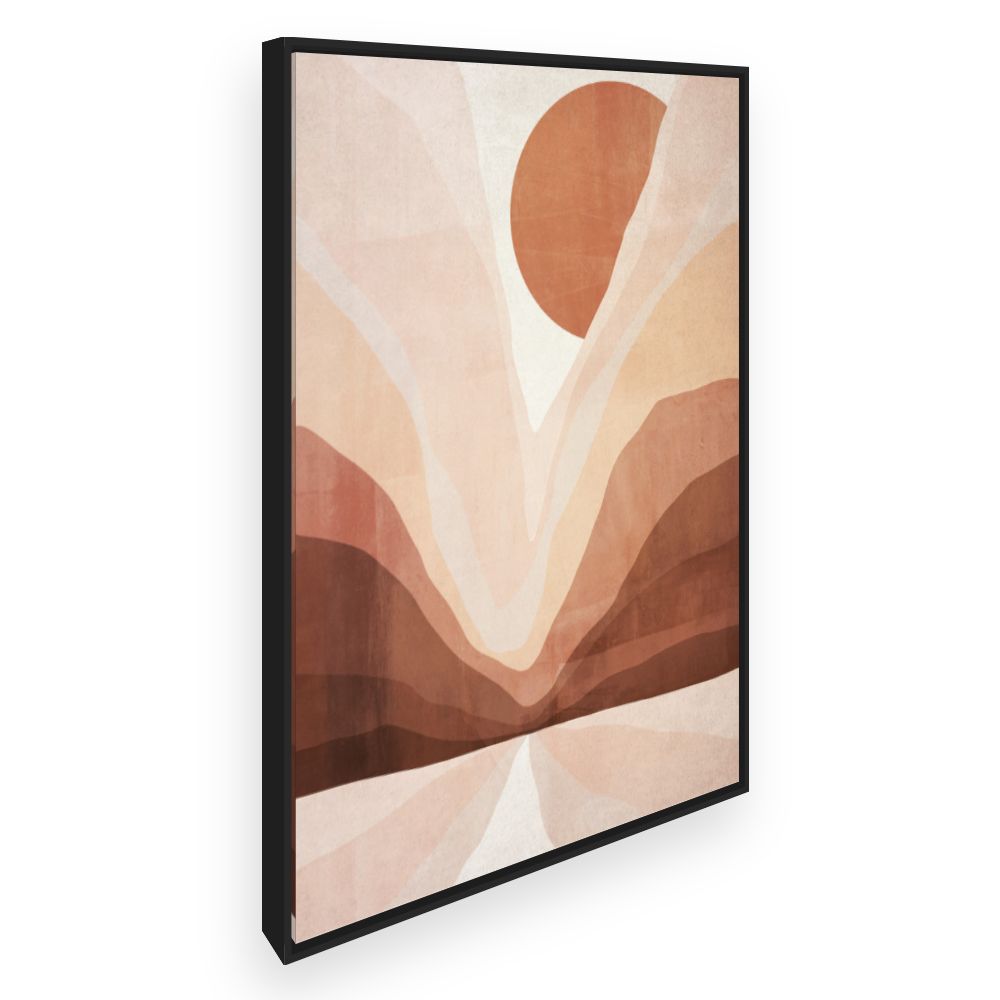 Toile Paysage abstrait solaire