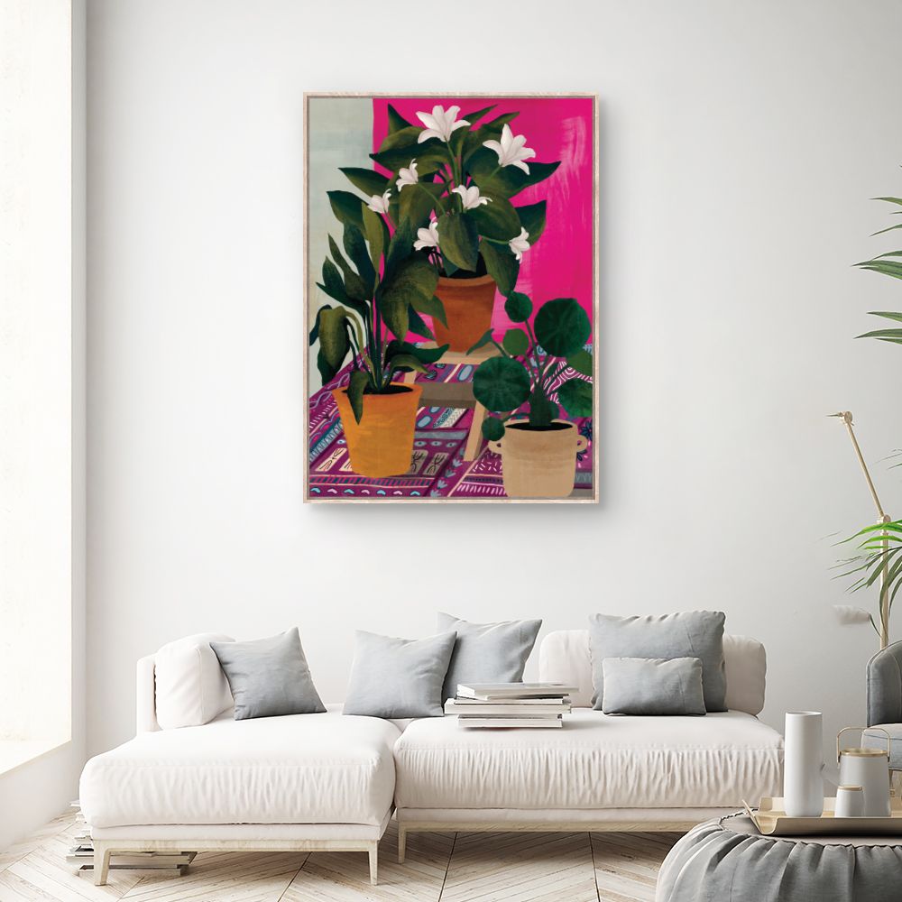 Tableau Plantes exotiques vibrantes