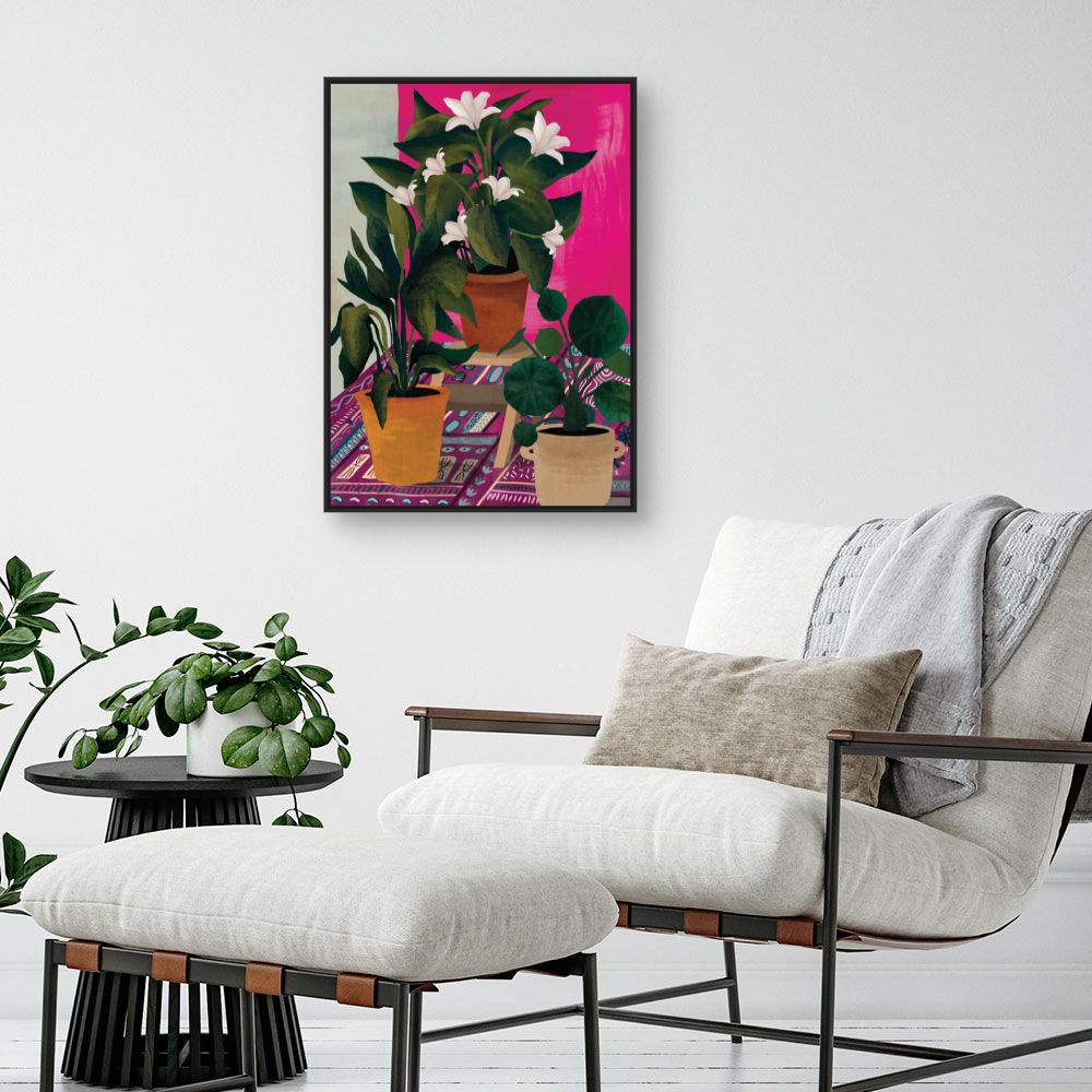 Tableau Plantes exotiques vibrantes