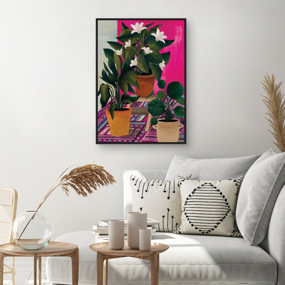 Tableau Plantes exotiques vibrantes