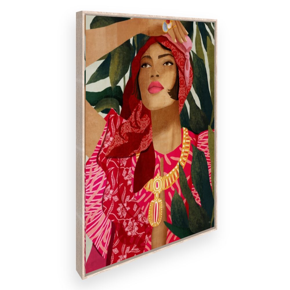 Toile Portrait féminin vibrant